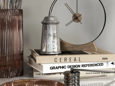 decorative-set-01 Low-poly 3D model