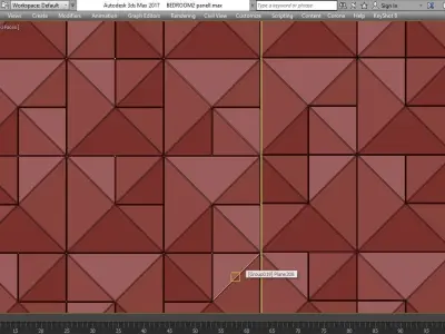 Benjamin Ple wall panel 3d model Low-poly 3D model