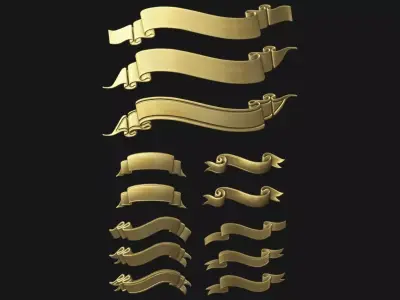 Ribbon Set 3D print model