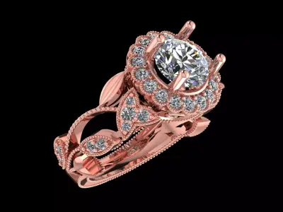 luxury ring 3D print model