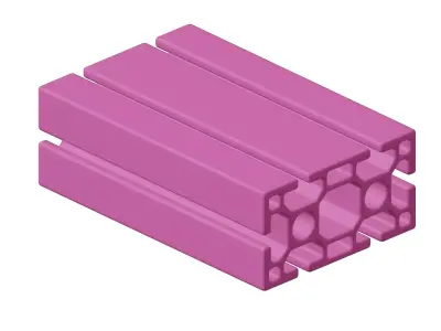 Plastic Industrial Aluminium Profile Toy 3D model