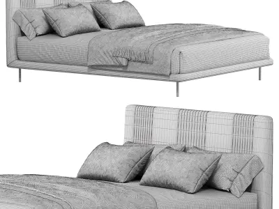 CHLOE LUXURY bed by ditreitalia 3D model