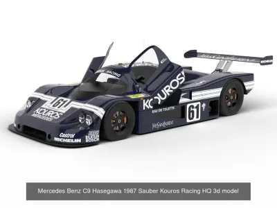 Pack Mercedes-Benz Sauber C9 1987 HQ interior