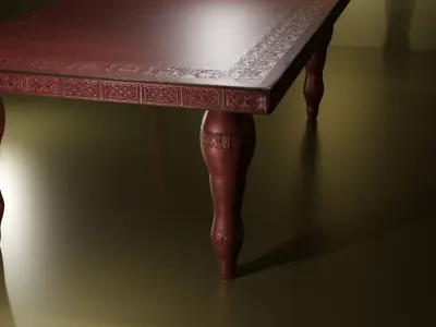 Antique Table Low-poly 3D model