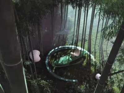 bamboo forest 3D model