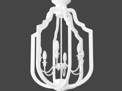 Cage chandelier 3D model