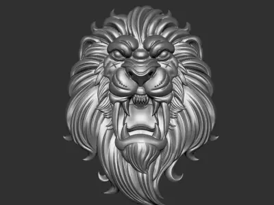 lion head 3D print model