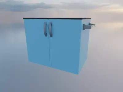 Bathroom Drawer Free low-poly 3D model