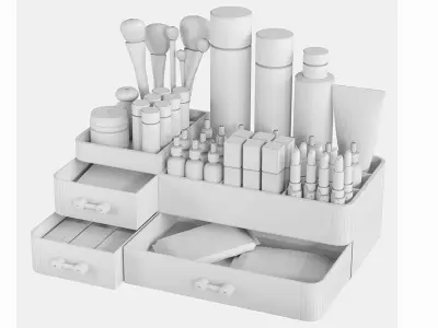 Cosmetics set for beauty salon 441 3D model