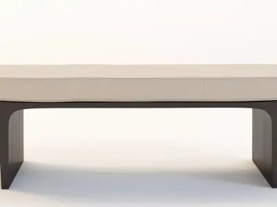 Detail Laurel Bench Ottoman 3D model