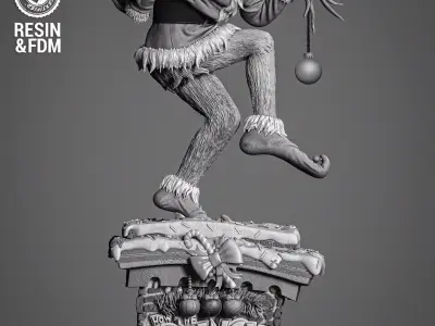 Wicked Movies Grinch Sculpture 3D print model