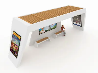 BUS STATION 6 3D model