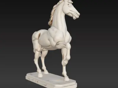 Elegant Horse Figurine Series 2 3D print model