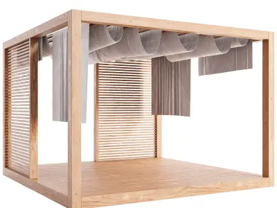 Garden Lounge Structur 06 3D model