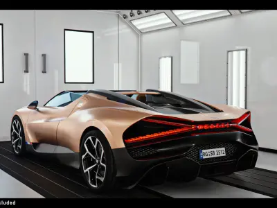 Car Lighting Scene Low-poly 3D model