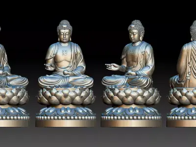 Amitabha Buddha  3D print model