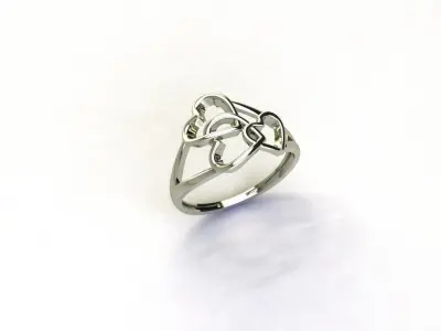 Heart ring 22 3D print model