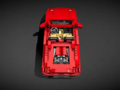 Lego Ferrari F430 Spider 3D model
