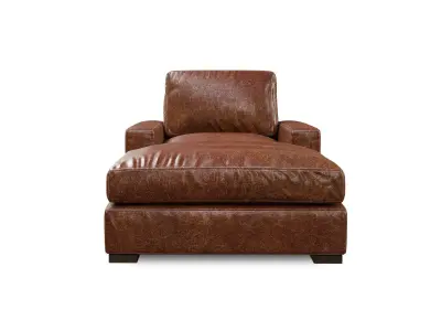 Maxwell Leather Chaise 3D model