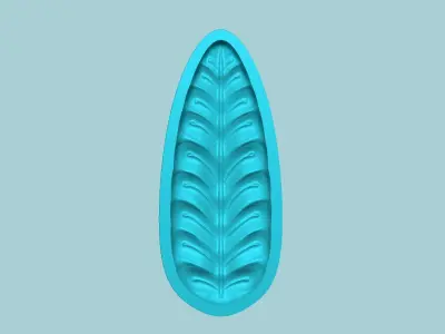 Fern Leaf Mould 02 - Artificial EVA Molding 3D print model