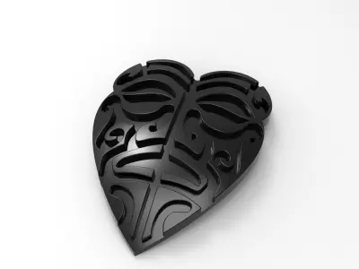 decorative face mask Free 3D model