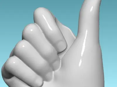  Flower Holding Hand Vase  3D print model