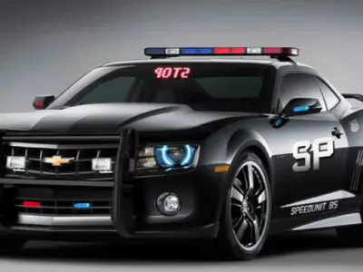 Police Chevrolet Camaro car for WeLoveCars collection by What... Free 3D print model