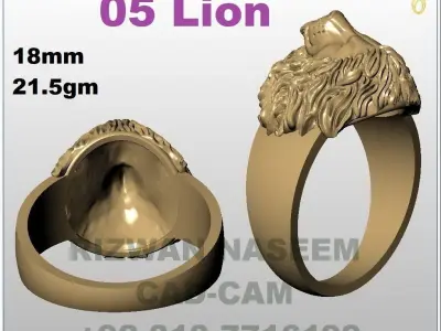 lion 05 3D print model