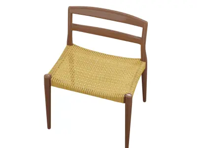 Wood chair 01 3D model