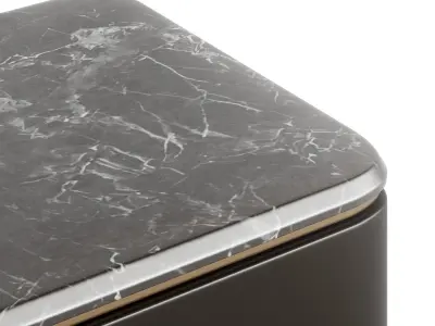 Fendi Lambert Side Table Marble Low-poly 3D model