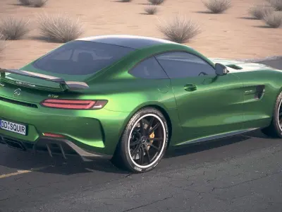 Mercedes AMG GT R 2017 DesertStudio 3D model