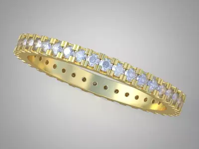 Diamond ring 0451 3D printable model Free 3D print model