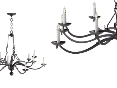 Araminta Chandelier 3D model