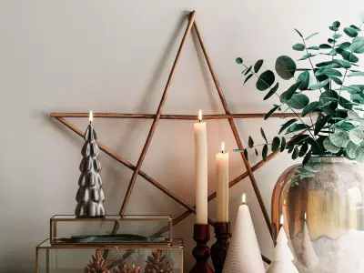 Decorative set 1 3D model