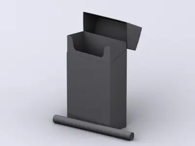 Marlboro Cigarette Box 3D model