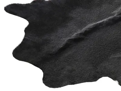 Black and White Cowhide Rug A24333 3D model