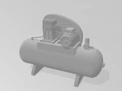 WORKSHOP COMPRESSOR 7MM SCALE 1-43 MODEL RAILWAY BUILDING 3D print model