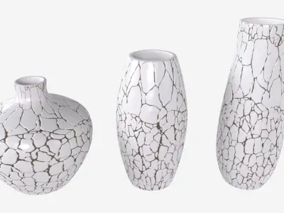Ceramic Vases 3-set 01 3D model