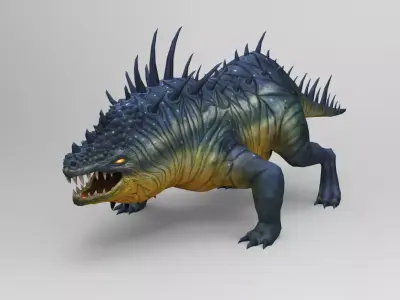 Comodo Dragon Game monster Low-poly 3D model