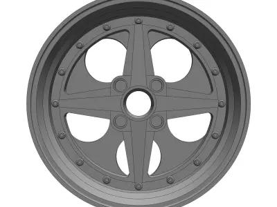 Work Equip 01 164 RIMS FOR HOTWHEELS 3D print model 3D print model