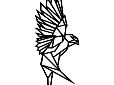 Geometric Eagle Wall Decor 3D print model