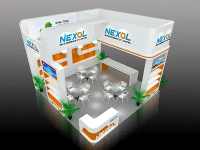 Booth - Area - 6X6-3DMAX2009-09 3D model
