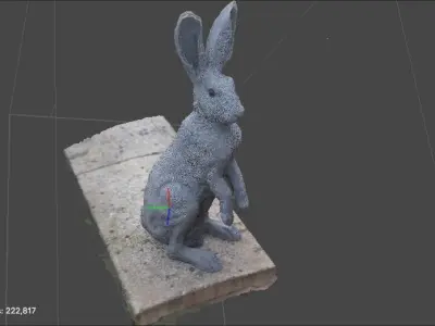 Easter bunny 3D print model