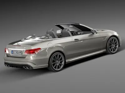 Mercedes-Benz E63 AMG Convertible 2016 3D model