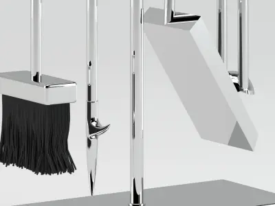 Accessories 01 fireplace 3D model