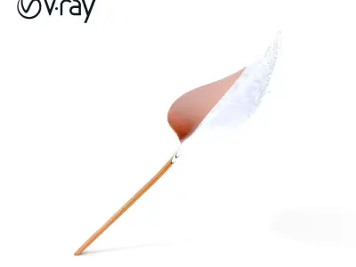 Bronze Leaf Ornament Model Pack Low-poly 3D model