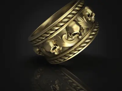 skull band 3D print model