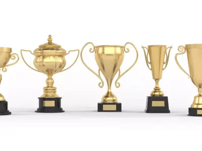 Trophy Cups Collection 3D model