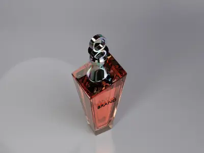 Luxury Perfume Bottle Cosmetic Product Packaging 3D model