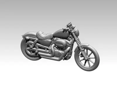 classic motorcycle relief 4 3D print model